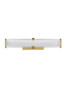 Preview: Nova Luce LED Wandleuchte Hedula 13W warmweiss 3000K IP44 Gold Glas Metall 42x12cm 9236399