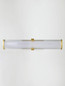 Preview: Nova Luce LED Wandleuchte Hedula 13W warmweiss 3000K IP44 Gold Glas Metall 42x12cm 9236399