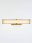 Preview: Nova Luce LED Wandleuchte Hedula 13W warmweiss 3000K IP44 Gold Glas Metall 42x12cm 9236399