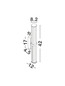 Preview: Nova Luce LED Wandleuchte Hedula 13W warmweiss 3000K IP44 Gold Glas Metall 42x12cm 9236399
