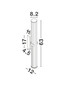 Preview: Nova Luce LED Wandleuchte Hedula 23W warmweiss 3000K IP44 Gold Glas Metall 63x12cm 9236401