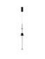 Preview: Nova Luce LED Pendelleuchte Stalactite dimmbar 8W warmweiss 3000K Schwarz Aluminium Keramik Ø8cm 9236402