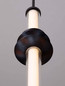 Preview: Nova Luce LED Pendelleuchte Stalactite dimmbar 8W warmweiss 3000K Schwarz Aluminium Keramik Ø8cm 9236402