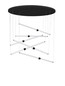 Preview: Nova Luce LED Pendelleuchte Stalactite dimmbar 79W warmweiss 3000K Schwarz Aluminium Keramik Ø150cm 9236408