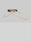 Preview: Nova Luce LED Deckenleuchte Kiklos dimmbar 42W warmweiss 3000K Messinggold Stahl Aluminium 72x59cm 9248172