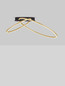 Preview: Nova Luce LED Deckenleuchte Kiklos dimmbar 42W warmweiss 3000K Messinggold Stahl Aluminium 72x59cm 9248172