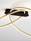 Preview: Nova Luce LED Deckenleuchte Kiklos dimmbar 42W warmweiss 3000K Messinggold Stahl Aluminium 72x59cm 9248172