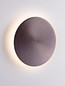 Preview: Nova Luce LED Wandleuchte Cyrcle 21W warmweiss 3000K Kaffeebraun Stahl Ø30cm 9248176
