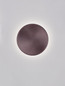 Preview: Nova Luce LED Wandleuchte Cyrcle 12W warmweiss 3000K Kaffeebraun Stahl Ø22cm 9248177