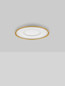 Preview: Nova Luce LED Deckenleuchte Figin dimmbar 49W CCT warm-/neutralweiss 2700-5000K Gold Stahl Aluminium Ø60cm 9248178