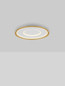 Preview: Nova Luce LED Deckenleuchte Figin dimmbar 49W CCT warm-/neutralweiss 2700-5000K Gold Stahl Aluminium Ø60cm 9248178