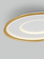 Preview: Nova Luce LED Deckenleuchte Figin dimmbar 49W CCT warm-/neutralweiss 2700-5000K Gold Stahl Aluminium Ø60cm 9248178
