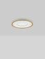 Preview: Nova Luce LED Deckenleuchte Figin dimmbar 40W CCT warm-/neutralweiss 2700-5000K Gold Stahl Aluminium Ø50cm 9248179