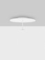 Preview: Nova Luce LED Deckenleuchte Nima dimmbar 15W warmweiss 3000K Weiß Stahl Aluminium Ø45cm 9248180
