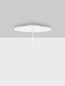 Preview: Nova Luce LED Deckenleuchte Nima dimmbar 15W warmweiss 3000K Weiß Stahl Aluminium Ø45cm 9248180