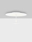 Preview: Nova Luce LED Deckenleuchte Nima dimmbar 30W warmweiss 3000K Weiß Stahl Aluminium Ø60cm 9248181