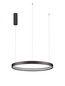 Preview: Nova Luce LED Pendelleuchte Perrine dimmbar 40W warmweiss 3000K Kaffeebraun Aluminium Ø60cm 9345648