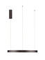 Preview: Nova Luce LED Pendelleuchte Perrine dimmbar 40W warmweiss 3000K Kaffeebraun Aluminium Ø60cm 9345648
