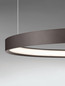 Preview: Nova Luce LED Pendelleuchte Perrine dimmbar 40W warmweiss 3000K Kaffeebraun Aluminium Ø60cm 9345648