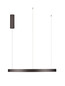 Preview: Nova Luce LED Pendelleuchte Elowen dimmbar 77W warmweiss 3000K Kaffeebraun Aluminium Ø80cm 9345650
