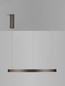Preview: Nova Luce LED Pendelleuchte Elowen dimmbar 77W warmweiss 3000K Kaffeebraun Aluminium Ø80cm 9345650