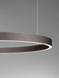 Preview: Nova Luce LED Pendelleuchte Elowen dimmbar 77W warmweiss 3000K Kaffeebraun Aluminium Ø80cm 9345650