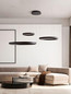 Preview: Nova Luce LED Pendelleuchte Elowen dimmbar 181W warmweiss 3000K Schwarz Aluminium 148x106cm 9345652