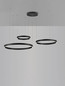 Preview: Nova Luce LED Pendelleuchte Elowen dimmbar 181W warmweiss 3000K Schwarz Aluminium 148x106cm 9345652