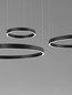 Preview: Nova Luce LED Pendelleuchte Elowen dimmbar 181W warmweiss 3000K Schwarz Aluminium 148x106cm 9345652