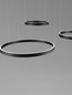 Preview: Nova Luce LED Pendelleuchte Elowen dimmbar 181W warmweiss 3000K Schwarz Aluminium 148x106cm 9345652