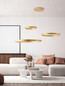 Preview: Nova Luce LED Pendelleuchte Elowen dimmbar 181W warmweiss 3000K Gold Aluminium 148x106cm 9345653