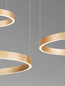 Preview: Nova Luce LED Pendelleuchte Elowen dimmbar 181W warmweiss 3000K Gold Aluminium 148x106cm 9345653