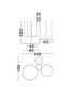 Preview: Nova Luce LED Pendelleuchte Elowen dimmbar 181W warmweiss 3000K Gold Aluminium 148x106cm 9345653