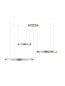 Preview: Nova Luce LED Pendelleuchte Elowen dimmbar 181W warmweiss 3000K Silber Aluminium 148x106cm 9345654