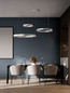 Preview: Nova Luce LED Pendelleuchte Elowen dimmbar 181W warmweiss 3000K Silber Aluminium 148x106cm 9345654