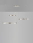 Preview: Nova Luce LED Pendelleuchte Elowen dimmbar 181W warmweiss 3000K Silber Aluminium 148x106cm 9345654