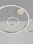 Preview: Nova Luce LED Pendelleuchte Elowen dimmbar 181W warmweiss 3000K Silber Aluminium 148x106cm 9345654