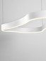 Preview: Nova Luce LED Pendelleuchte Dussa dimmbar 52W warmweiss 3000K Weiß Aluminium 90x45cm 9345690