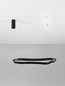 Preview: Nova Luce LED Pendelleuchte Dussa dimmbar 52W warmweiss 3000K Schwarz Aluminium 90x45cm 9345691