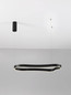 Preview: Nova Luce LED Pendelleuchte Dussa dimmbar 52W warmweiss 3000K Schwarz Aluminium 90x45cm 9345691