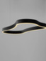 Preview: Nova Luce LED Pendelleuchte Dussa dimmbar 52W warmweiss 3000K Schwarz Aluminium 90x45cm 9345691