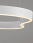Preview: Nova Luce LED Pendelleuchte Dussa dimmbar 61W warmweiss 3000K Weiß Aluminium 120x66cm 9345692
