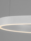 Preview: Nova Luce LED Pendelleuchte Dussa dimmbar 61W warmweiss 3000K Weiß Aluminium 120x66cm 9345692