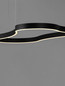 Preview: Nova Luce LED Pendelleuchte Dussa dimmbar 61W warmweiss 3000K Schwarz Aluminium 120x66cm 9345693