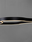 Preview: Nova Luce LED Pendelleuchte Dussa dimmbar 61W warmweiss 3000K Schwarz Aluminium 120x66cm 9345693