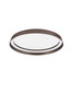 Preview: Nova Luce LED Deckenleuchte Ormi dimmbar 38W CCT warm-/neutralweiss 2700/3000/4000K Kaffeebraun Aluminium Ø45cm 9345696