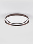 Preview: Nova Luce LED Deckenleuchte Ormi dimmbar 38W CCT warm-/neutralweiss 2700/3000/4000K Kaffeebraun Aluminium Ø45cm 9345696