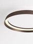 Preview: Nova Luce LED Deckenleuchte Ormi dimmbar 38W CCT warm-/neutralweiss 2700/3000/4000K Kaffeebraun Aluminium Ø45cm 9345696