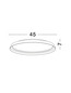 Preview: Nova Luce LED Deckenleuchte Ormi dimmbar 38W CCT warm-/neutralweiss 2700/3000/4000K Champagnerbraun Aluminium Ø45cm 9345697
