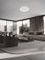 Preview: Nova Luce LED Deckenleuchte Ormi dimmbar 48W CCT warm-/neutralweiss 2700/3000/4000K Weiß Aluminium Ø60cm 9345698